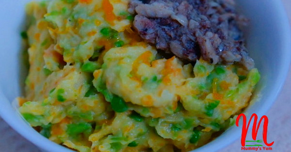 carrot and peas mashed potatoes