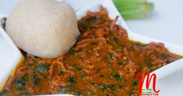 minced meat ogbono soup